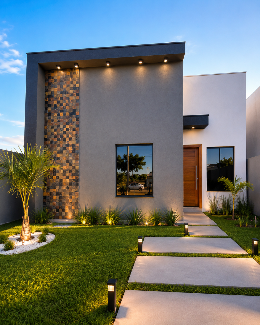 Fachada Linha Select com revestimento em pedra
